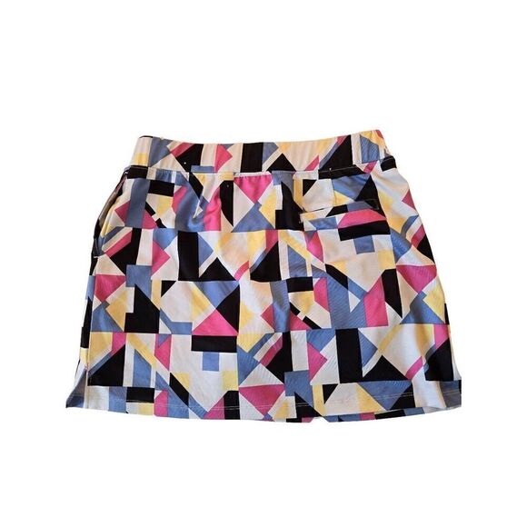 IZOD Womens Golf Geometric Print Performance Stretch Skort Large - Picture 2 of 11